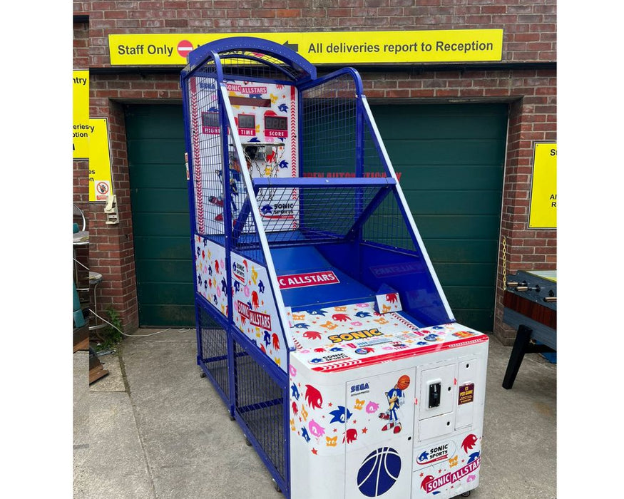 Used Sonic Allstars Sports Basketball Redemption Machine from Sega