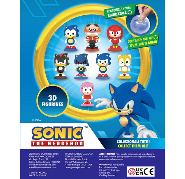 Sonic Hedgehog 3D (x300) 65mm Prize Capsules