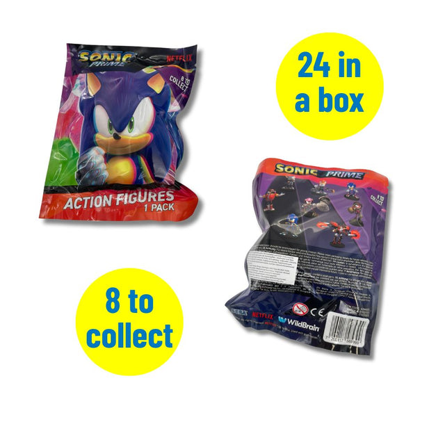 sonic prime action figures in a blind foil bag