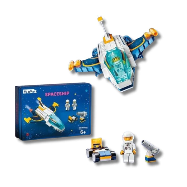 Blockz Spaceship Building Set - 208 Pieces
