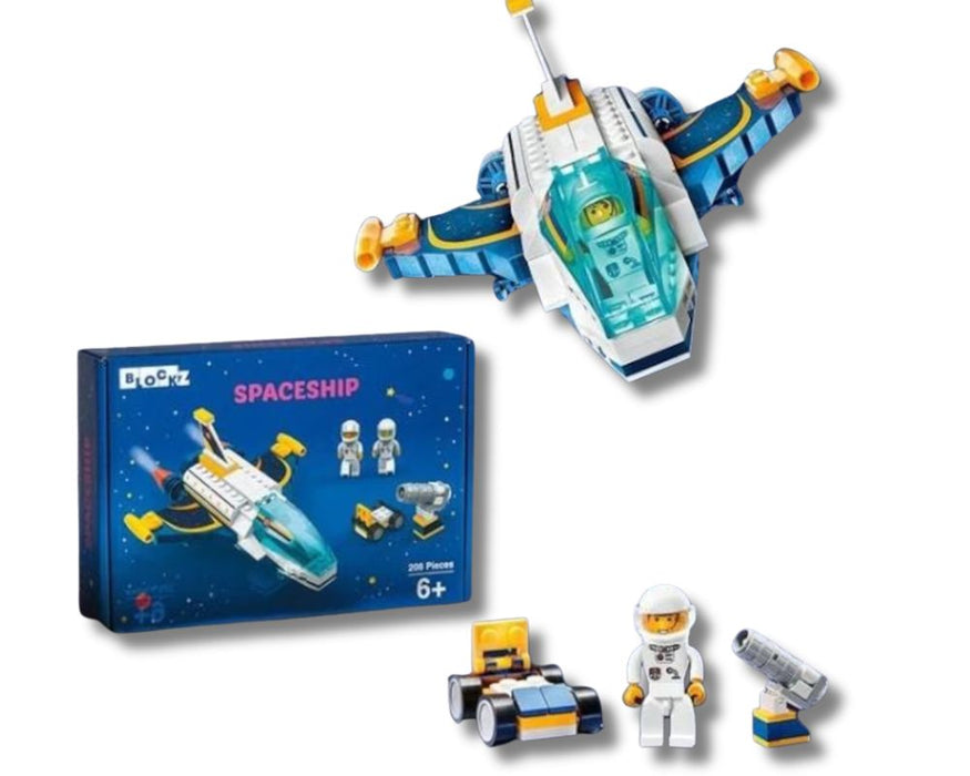 Blockz Spaceship Building Set - 208 Pieces