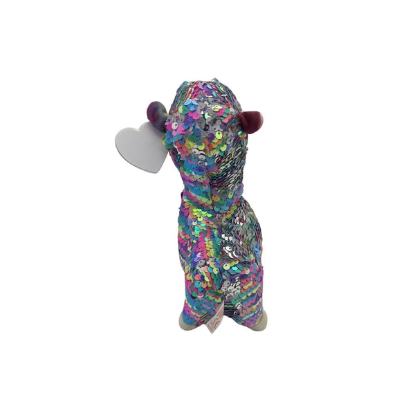 TY Beanie Sparkly Llama Plush Toy Size 2 (x12) 36350 
