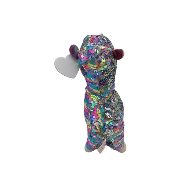 TY Beanie Sparkly Llama Plush Toy Size 2 (x12) 36350 
