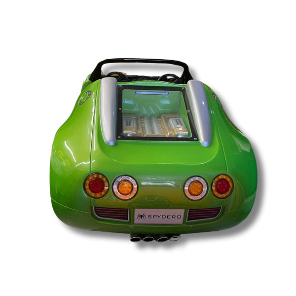 Used Spydero Bugatti in Green Kiddie Ride - RARE!