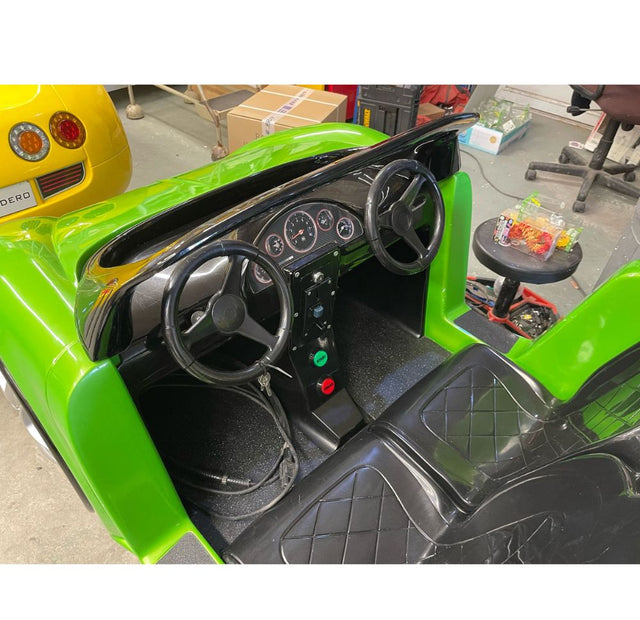 Used Spydero Bugatti in Green Kiddie Ride - RARE!