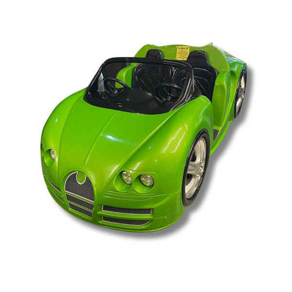 Used Spydero Bugatti in Green Kiddie Ride - RARE!