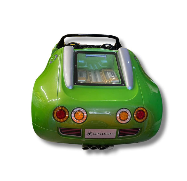 Used Spydero Bugatti in Green Kiddie Ride - RARE!