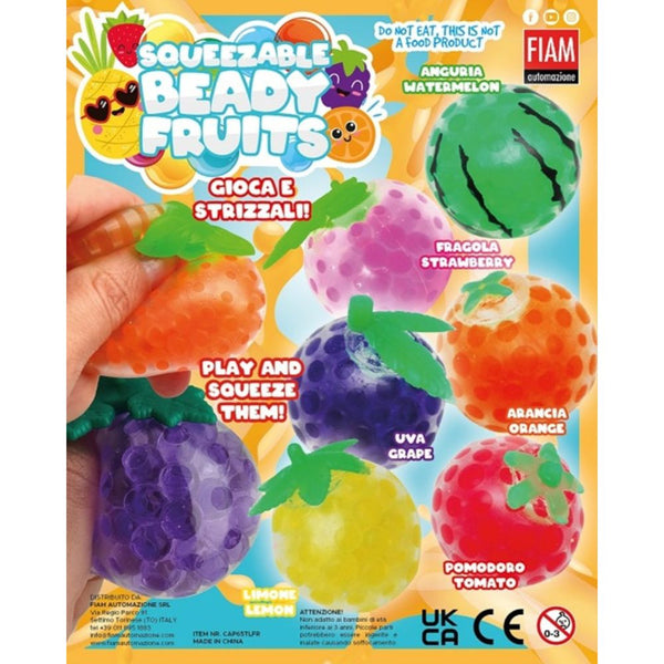 Squeezable beady fruits (x600) Prize Capsules