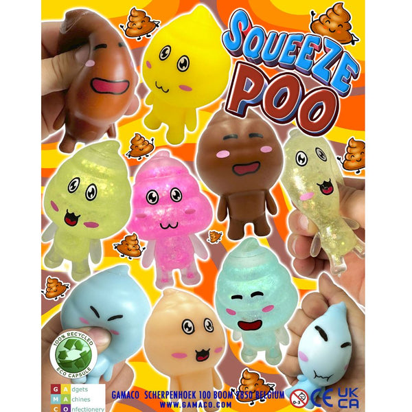 Squeeze Poo (x300) 50mm Vending Prize Capsules