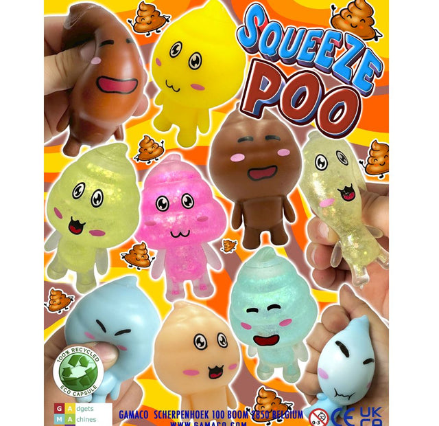 Squeeze Poo (x300) 50mm Vending Prize Capsules