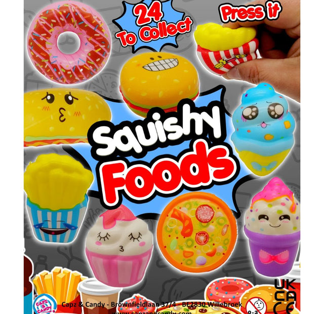 Squishy Foods (x600) 50mm Vending Prize Capsules