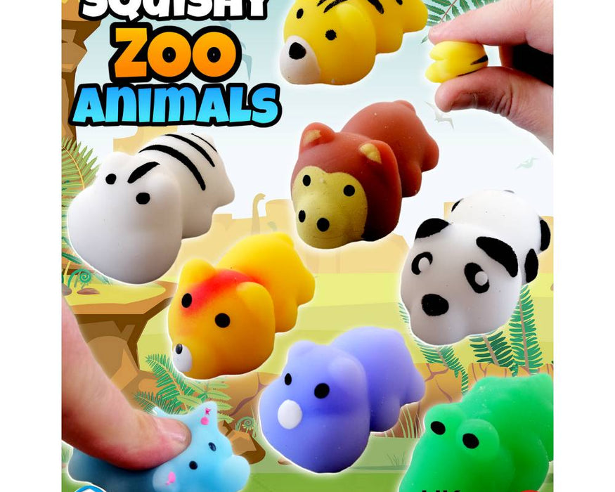 Squishy Zoo Animals (x150) 50mm Novelty Prize Vend Capsules