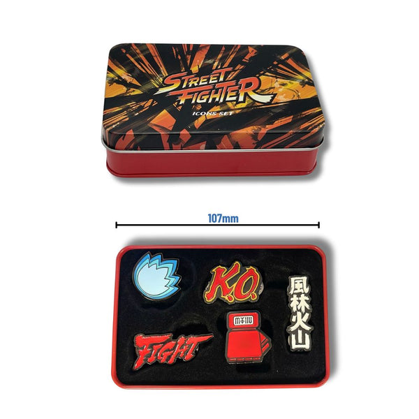 Street Fighter Icons Badge Collector's Tin Box (x24)