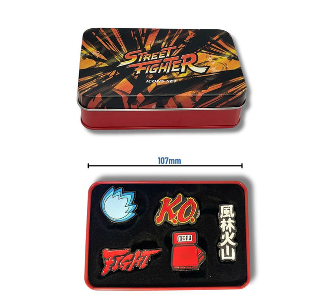 Street Fighter Icons Badge Collector's Tin Box (x24)