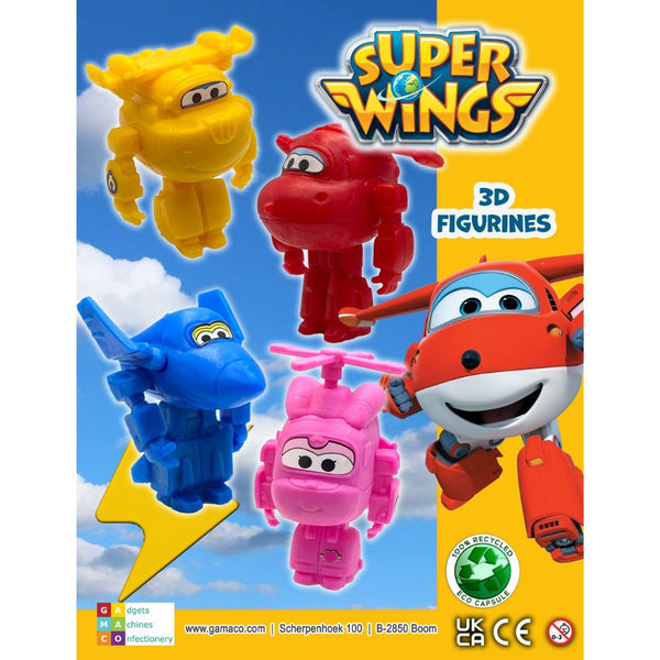 Super Wings 3d Figurines (x500) 50mm Vending Prize Capsules