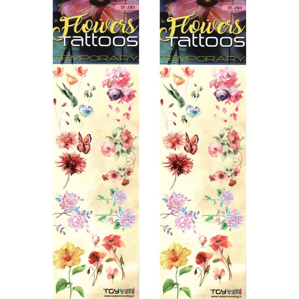Flowers (x300) - Flat Pack Vending Tattoos