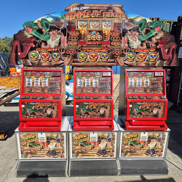 Used Temple of Tickets 3 Player Arcade Ticket Slot Machine