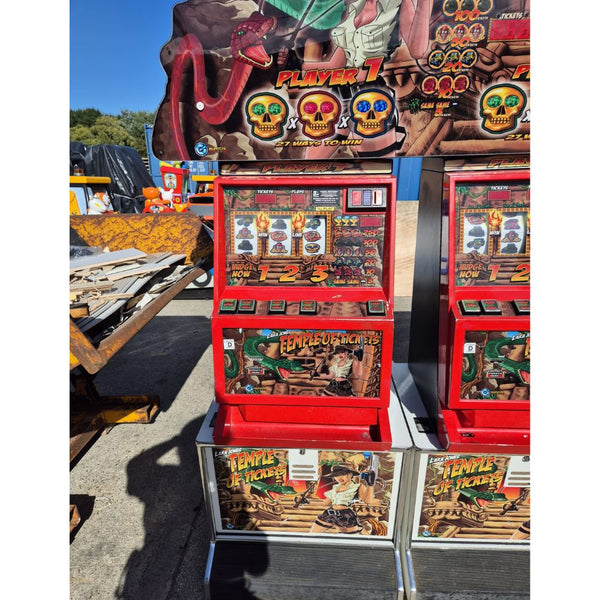 Used Temple of Tickets 3 Player Arcade Ticket Slot Machine