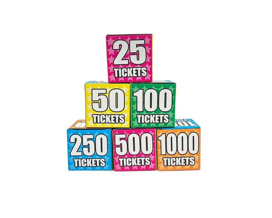 Empty Ticket Prize Boxes Bundle for Over the Edge & also cranes - 20 pieces - 75 mm square