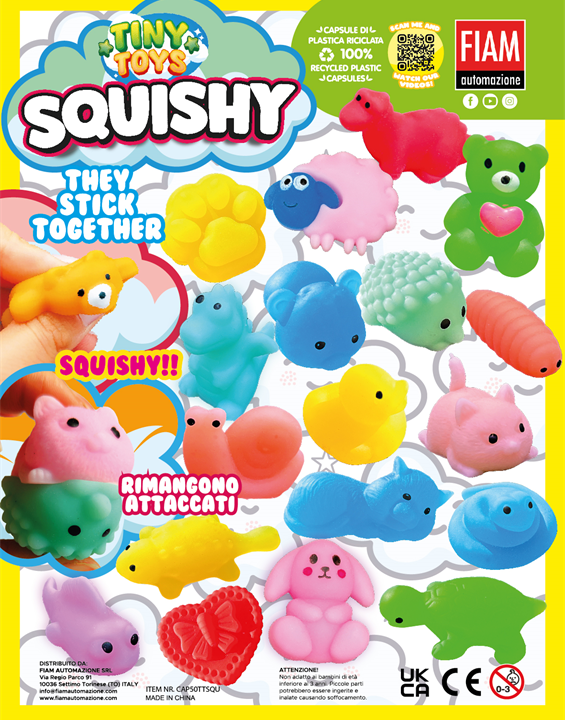 Tiny Toys Squishy Stick Together (x600) 50mm Prize Capsule