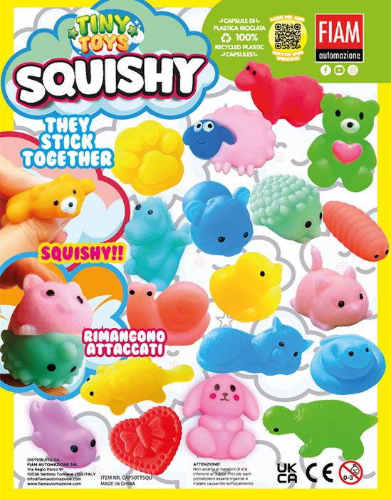 Tiny Toys Squishy Stick Together (x600) 50mm Prize Capsule