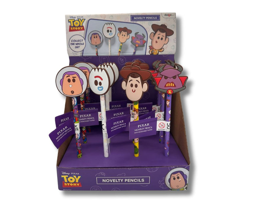 Toy Story Novelty Assorted 2D Pencils -  12 in Counter Display Unit