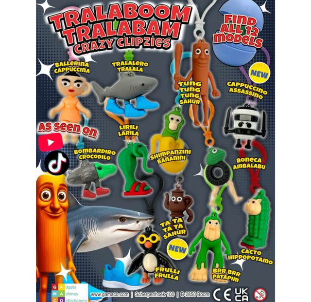 Tralaboom Tralabam Crazy Clipzies 