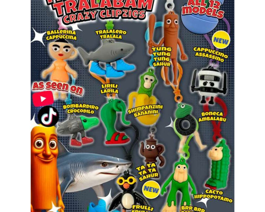 Tralaboom Tralabam Crazy Clipzies 
