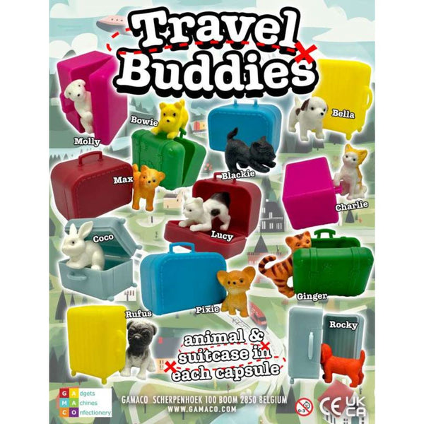 Travel Buddies in a 50mm Capsule.