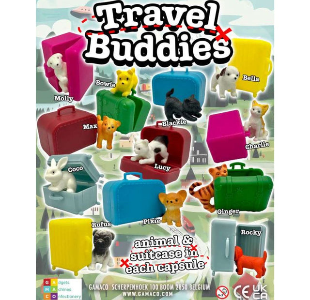 Travel Buddies in a 50mm Capsule.