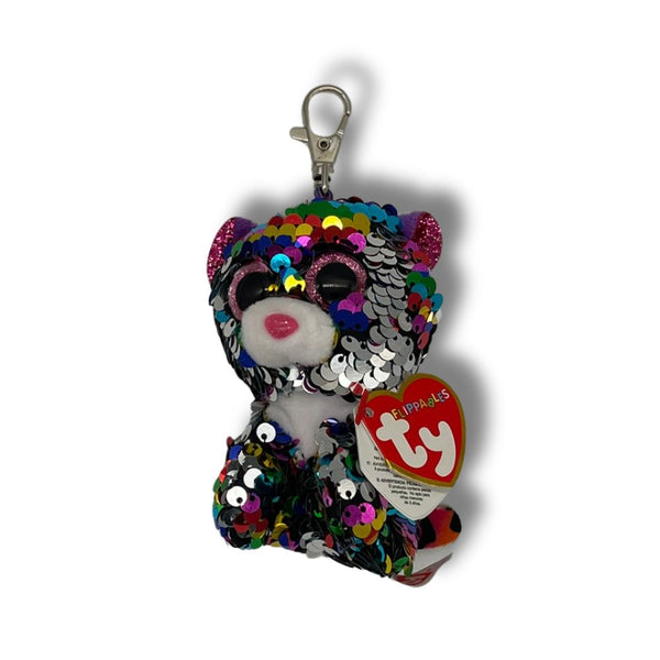 Ty Sequin Leopard Plush Key Clip (x24) Ty Brand