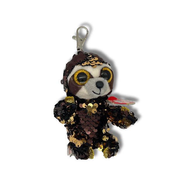 Ty Sequin Brown Sloth Plush Key Clip (x24) Ty Brand