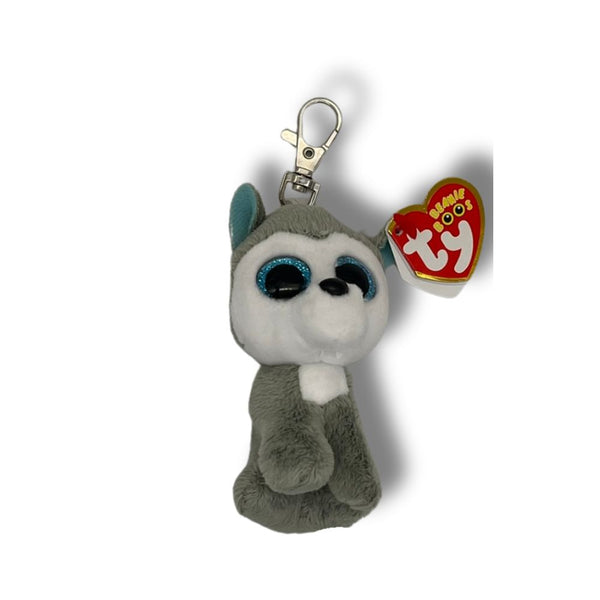 Ty Slush Boo Grey Dog Plush Key Clip (x24) Ty Brand