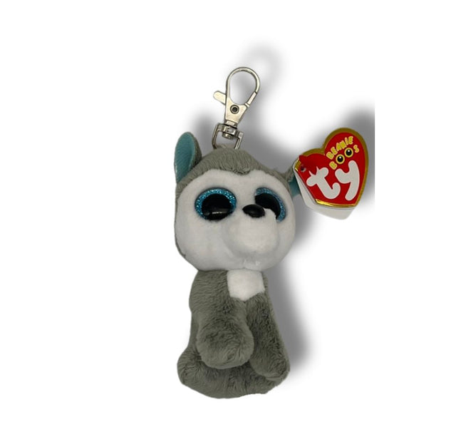 Ty Slush Boo Grey Dog Plush Key Clip (x24) Ty Brand