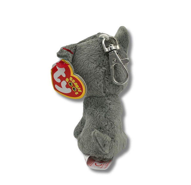 Ty Slush Boo Grey Dog Plush Key Clip (x24) Ty Brand