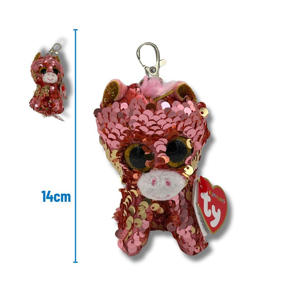 Ty Sunset Sequin Unicorn Plush Key Clip