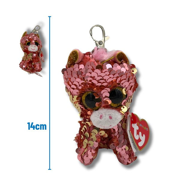Ty Sunset Sequin Unicorn Plush Key Clip