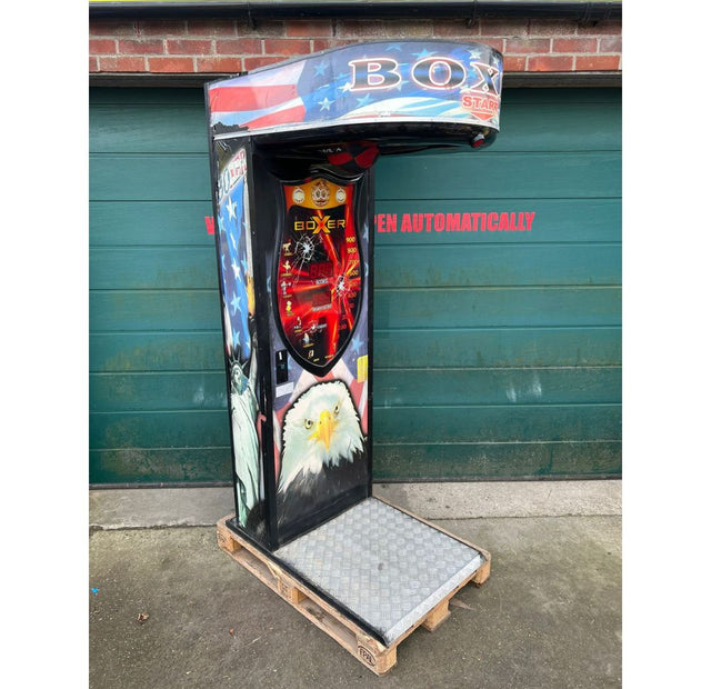 Used BOXER Boxing Punch Machine USA Theme – Maxx Grab