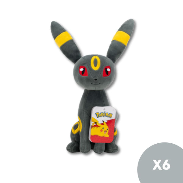 Pokemon Umbreon PKW4264 - 8 inch Size 2/3 Licensed Prize Plush Toy (x6)