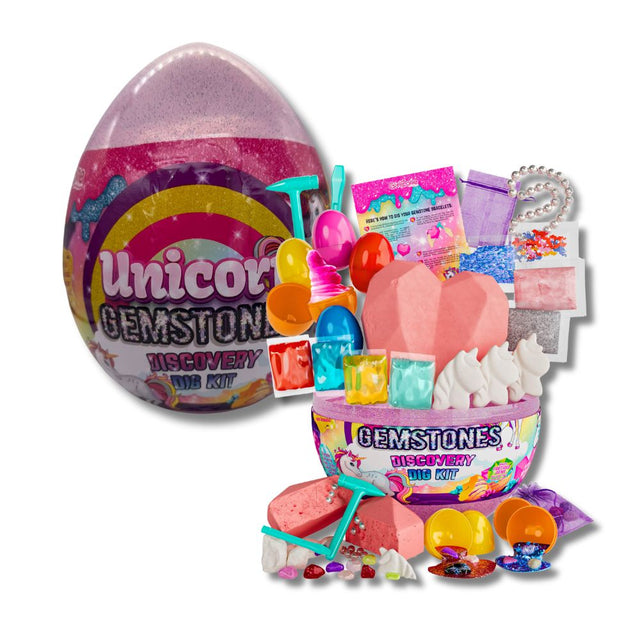 GirlZone Unicorn Gemstones Discovery Dig Kit (x12)