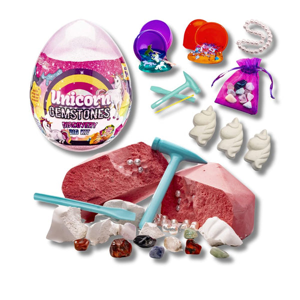 GirlZone Unicorn Gemstones Discovery Dig Kit (x12)