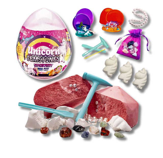 GirlZone Unicorn Gemstones Discovery Dig Kit (x12)