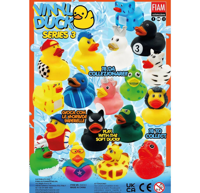Vinyl Duck Series 3 (x100) 100mm Vending Capsules
