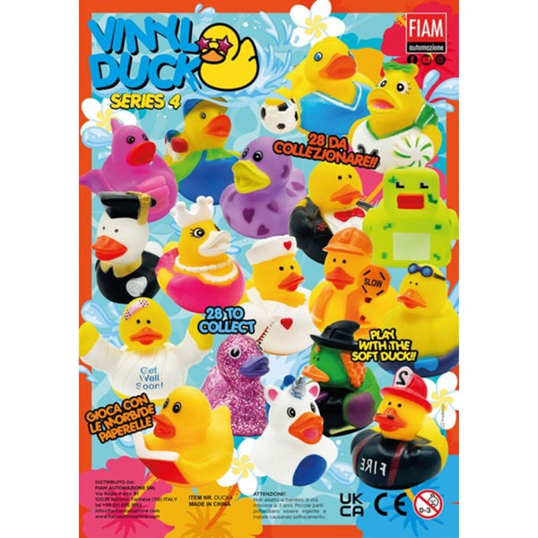 Vinyl Duck Series 4 contained in a 100mm prize vend capsule.