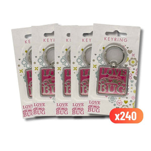 Volkswagen Keyring Love Bug Square Pink (x240)