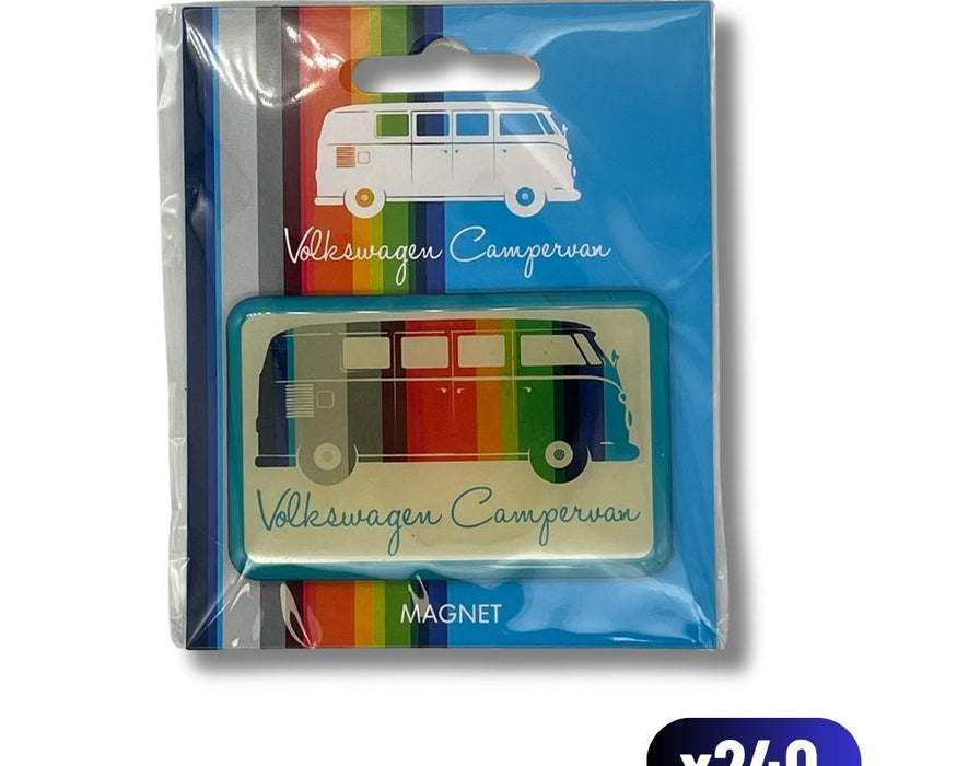 Volkswagen Magnet - Camper Van Striped (x240)