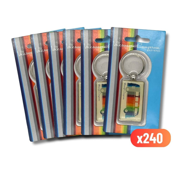 Volkswagen Keyring Camper Van Striped Colours (x240)