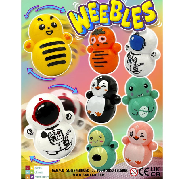 Weebles (x500) 50mm Vending Prize Capsules