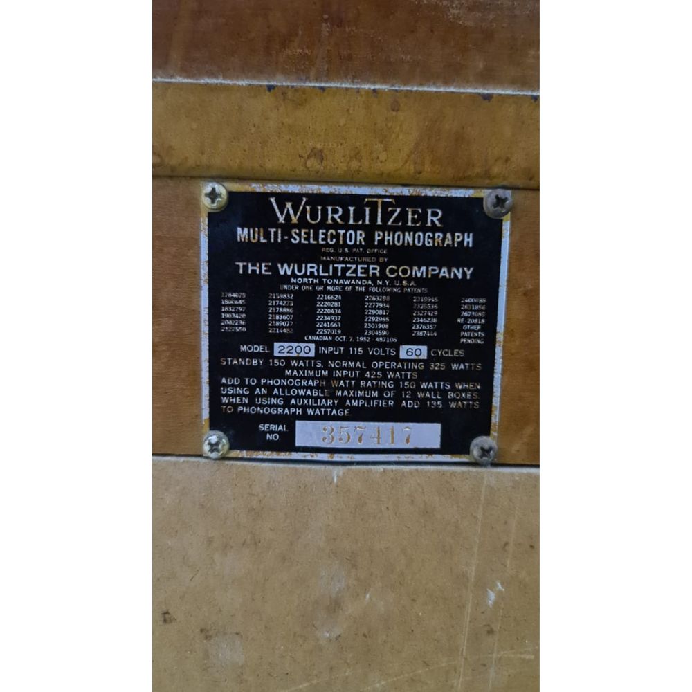 Wurlitzer 2200 Jukebox