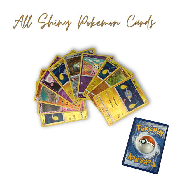 Genuine All Shiny Pokemon Cards Assorted – Pack of 10 Cards